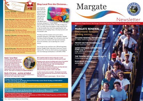 Margate Newsletter Winter Issue 2009 - Thanet District Council