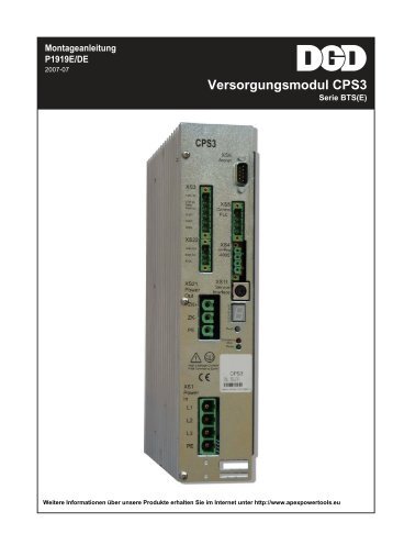 Versorgungsmodul CPS3 - Apex Tool Group