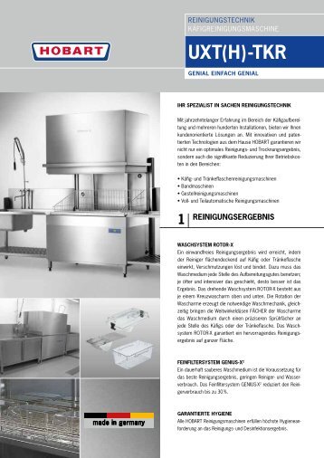 UXT(H)-TKR - HOBART GmbH