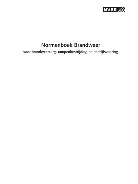 Normenboek Brandweer - Brandweer Vereniging Vlaanderen