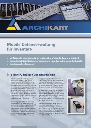 Inventarverwaltung mit Barcodes - ARCHIKART