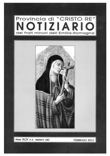 Notiziario - Provincia di Cristo Re dei Frati Minori dell'Emilia Romagna