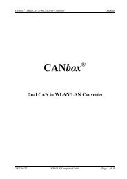 CANbox Manual - Sorcus