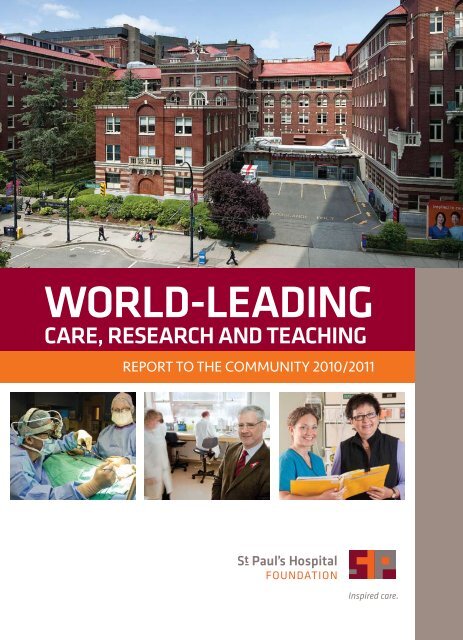 World-leading - St. Paul's Hospital Foundation