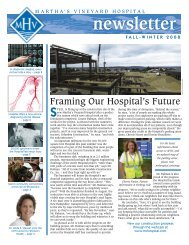 2008 Fall/Winter MVH Newsletter - Martha's Vineyard Hospital
