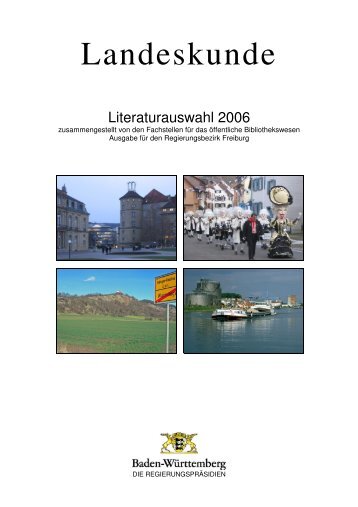 Landeskunde - RegierungsprÃ¤sidium Freiburg Fachstelle fÃ¼r das ...