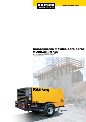 Compresores mÃ³viles para obras MOBILAIR M 123 - Kaeser ...