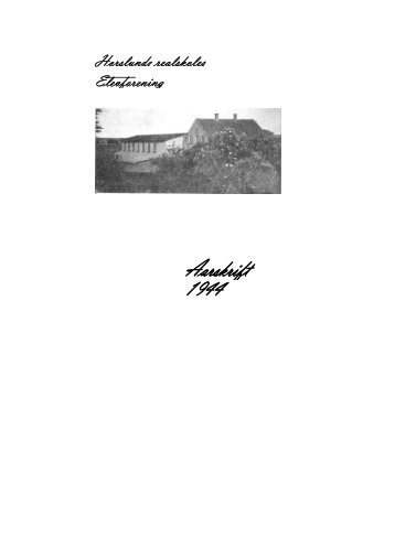 Årsskrift 1944 - Horslunde realskole