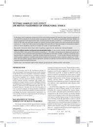 testing samples size effect on notch toughness of structural steels