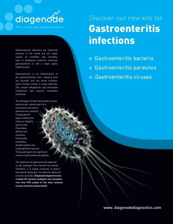 Gastroenteritis infections - Diagenode Diagnostics