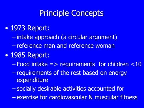 FAO's development of the Adult Male Equivalent (AME) Concept