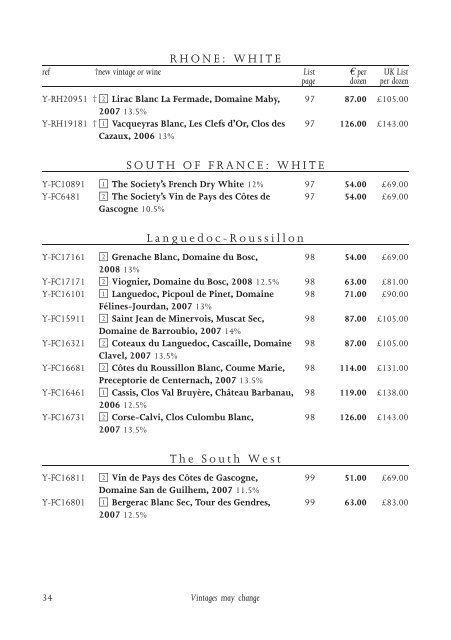 montreuil list - The Wine Society