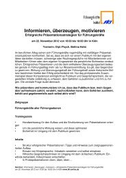 Link zum Seminarprogramm (PDF) - Das FÃƒÂ¼hrungskrÃƒÂ¤fte Institut FKI