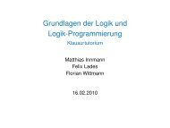 Grundlagen der Logik und Logik-Programmierung