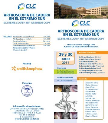 artroscopia de cadera en el extremo sur - ClÃ­nica Las Condes