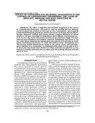 EFFECT OF FUNGICIDES AND MICROBIAL ANTAGONISTS ... - PJAR