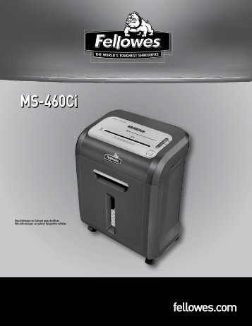 MS-460Ci Bedienungsanleitung - Fellowes