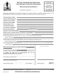 Local Business Tax Receipt Application - City of Sarasota