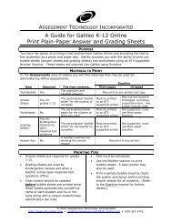 A Guide for Galileo K-12 Online Print Plain-Paper Answer and ...