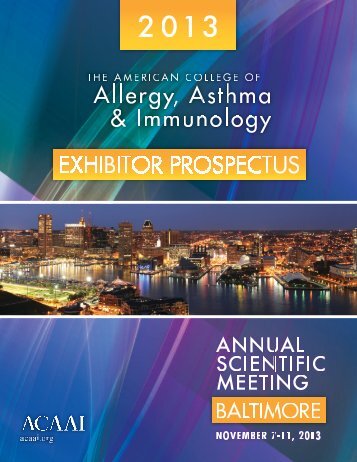 Exhibitor Prospectus - American College of Allergy, Asthma and ...