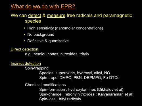 EPR Spectroscopy