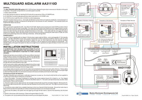 MULTIGUARD AIDALARM AA31110D - Hoyles