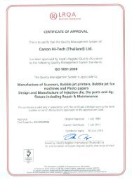 (Thailand) Ltd Certificate Number: BKG0933506 Expiry Date - Canon
