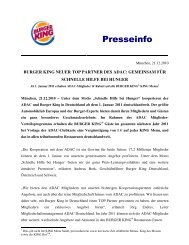 Presseinfo - Burger King