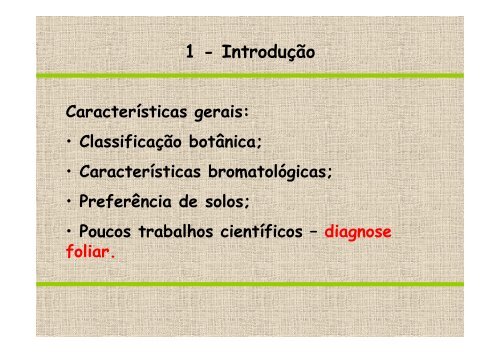 DIAGNOSE FOLIAR EM AMENDOIM - Nutricao de Plantas