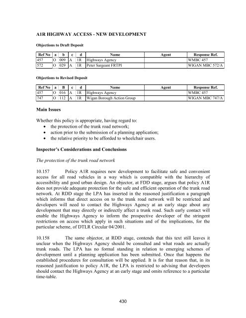 A1P (1) MAJOR HIGHWAY SCHEMES - A5225 ... - Wigan Council