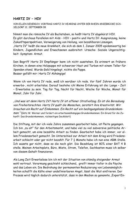 Rede Von Ellen Diederich