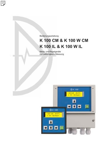 Bedienungsanleitung K 100 (W) - Dr. A. Kuntze GmbH