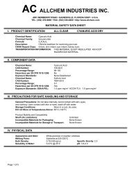 MSDS AC Cyanuric Acid - Pool Water Products