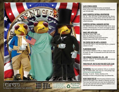 Link to 2013 City of Clute Calendar - loaded with information about ...