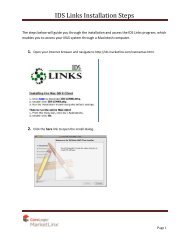 IDS Links Installation Steps - NTREIS