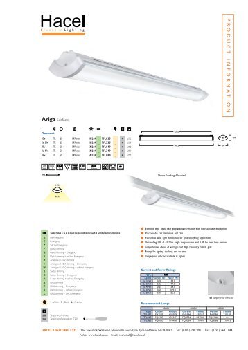 Ariga Surface - Hacel Lighting U. K.