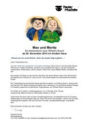 Max und Moritz - Theater Pforzheim