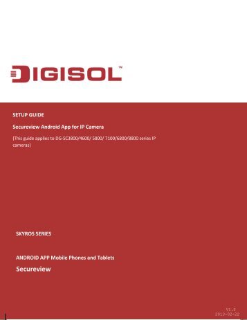 Secureview Android App - Digisol.com
