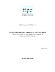 A demanda brasileira de cigarros e o efeito da restriÃ§Ã£o para ... - Fipe