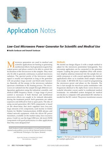 Low-Cost Microwave Power Generator for Scientific and ... - ITIM