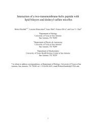 Interaction of a two-transmembrane-helix peptide with - ResearchGate