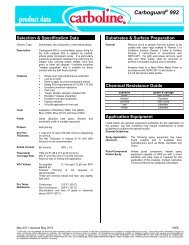 Carboline Carboguard 890 Color Chart