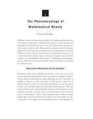 The Phenomenology of Mathematical Beauty - MIT