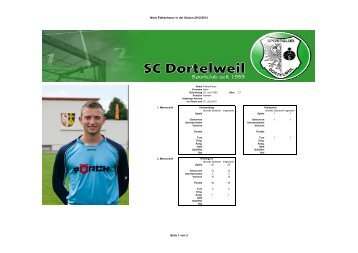 Niels Fetkenheuer in der Saison 2012/2013 Seite 1 ... - SC Dortelweil