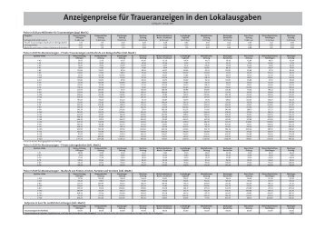 Preisliste A3.indd - Augsburger Allgemeine