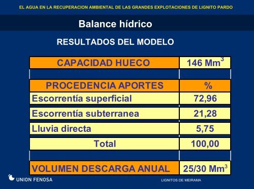 Cierre tÃ©cnico de la mina de Meirama (8,44 Mb) - Consejo Superior ...