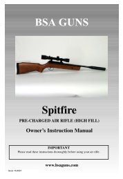 BSA GUNS Spitfire - Airguns of Arizona