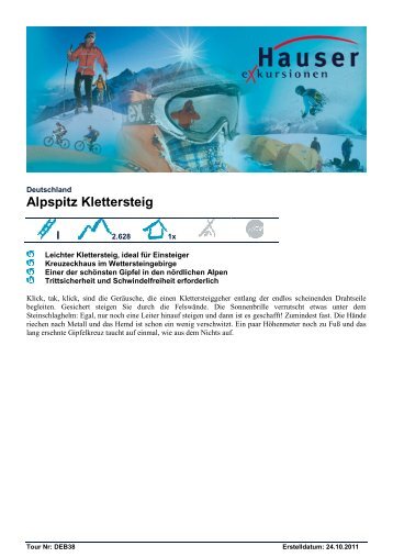 Alpspitz Klettersteig - Hauser exkursionen