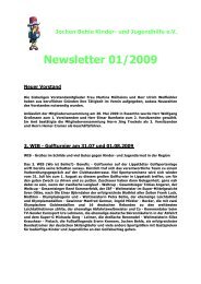 Newsletter 01/2009 - Jochen-Behle-Stiftung