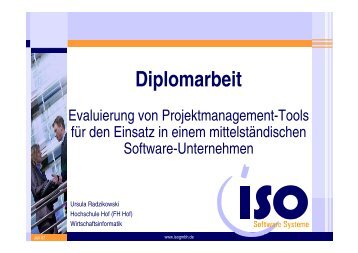 Diplomarbeit - ISO Software Systeme GmbH
